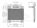 Display OLED 128x64 0,96 inch I2C/SPI Blauw